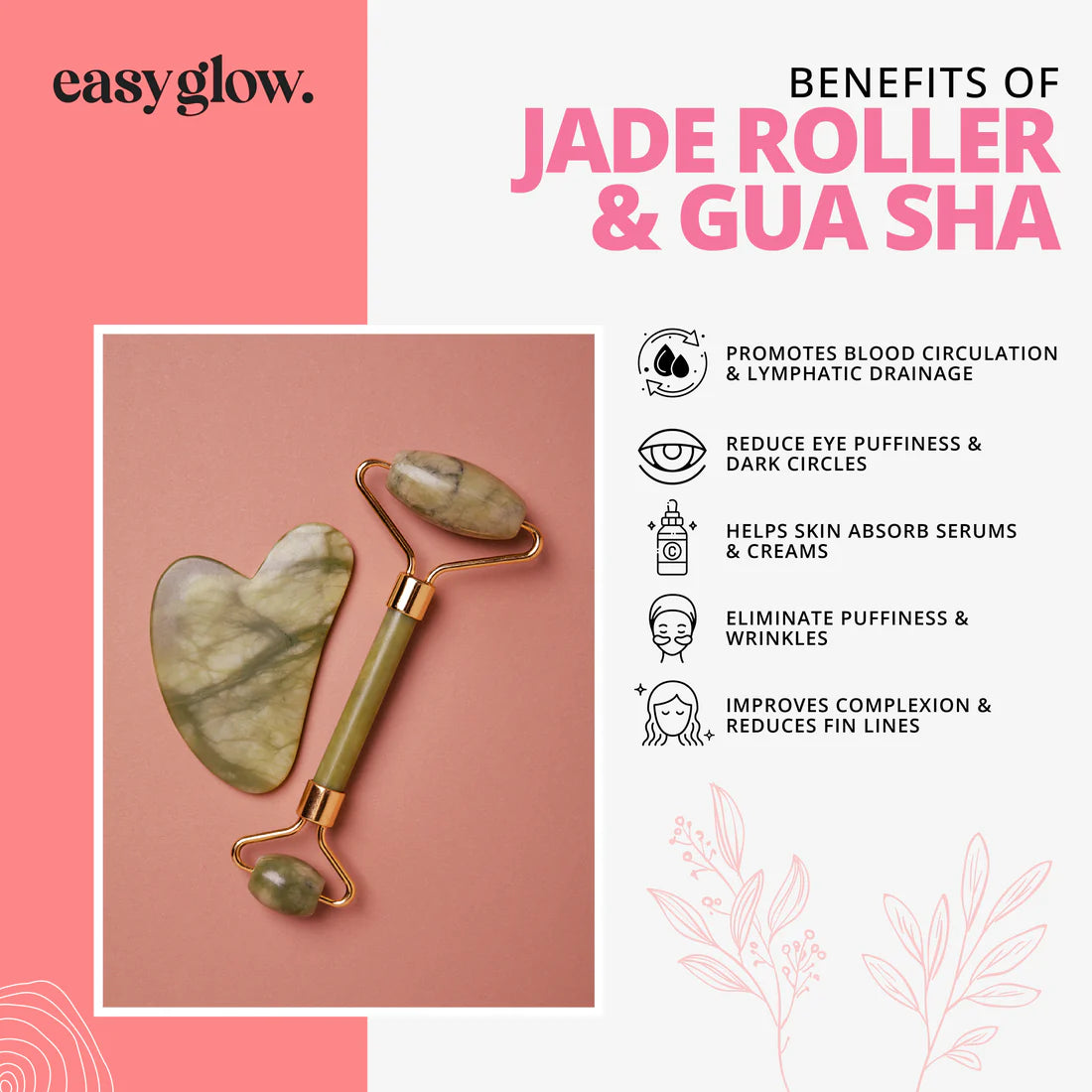 Jade Roller and Gua Sha Set